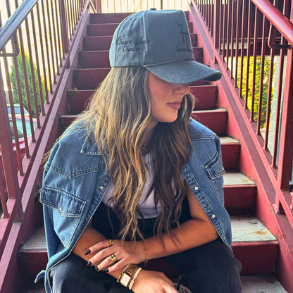 Grey Wash Logo 5 Panel Trucker Hat