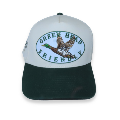 Green Head Friendly Two-Tone Trucker Hat