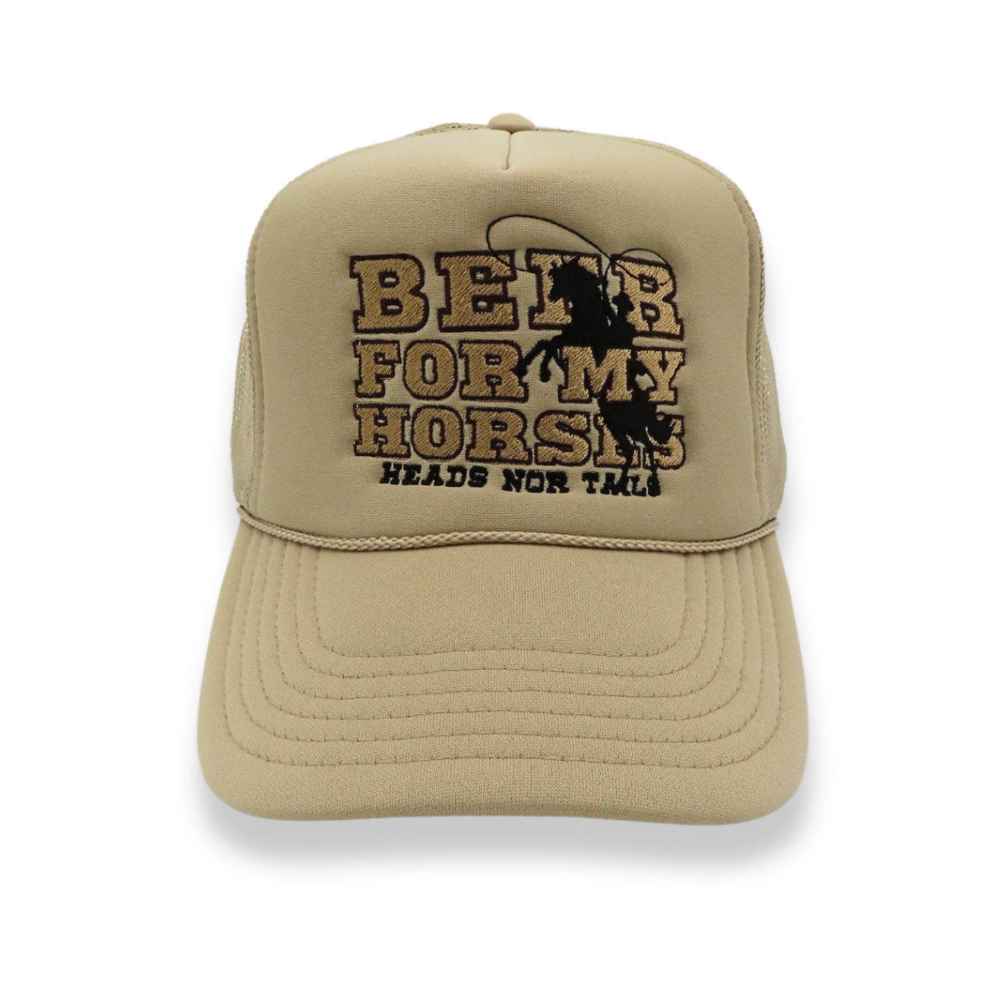 Beer & Horses 5 Panel Foam Trucker Hat
