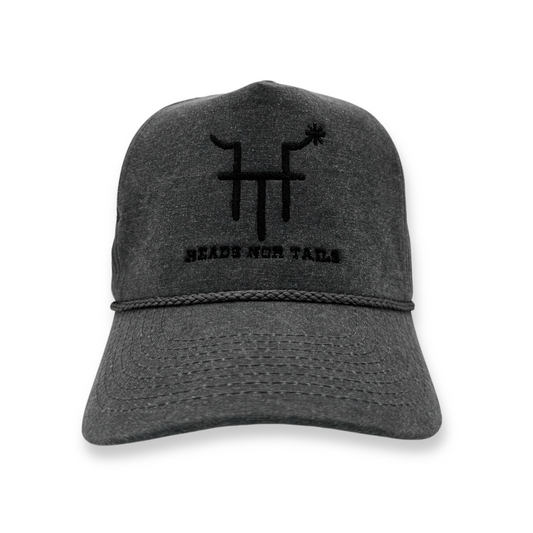 Grey Wash Logo 5 Panel Trucker Hat