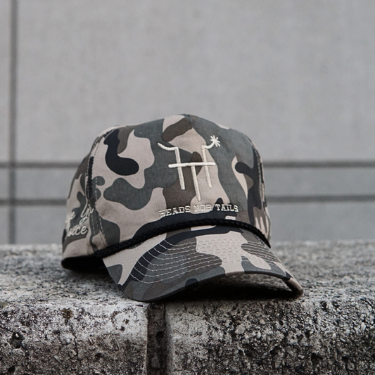 Camo Logo 5 Panel Trucker Hat