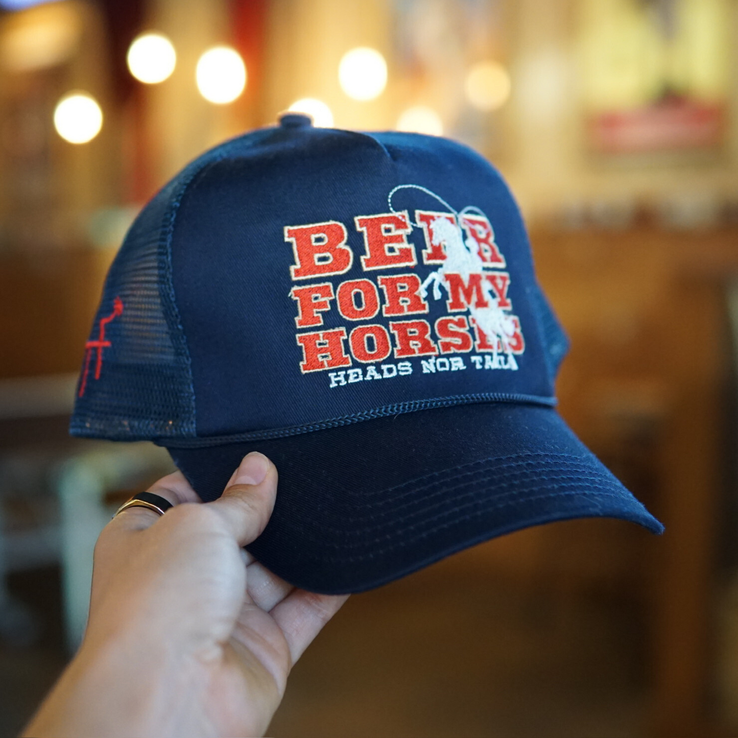 Beer & Horses 5 Panel Trucker Hat