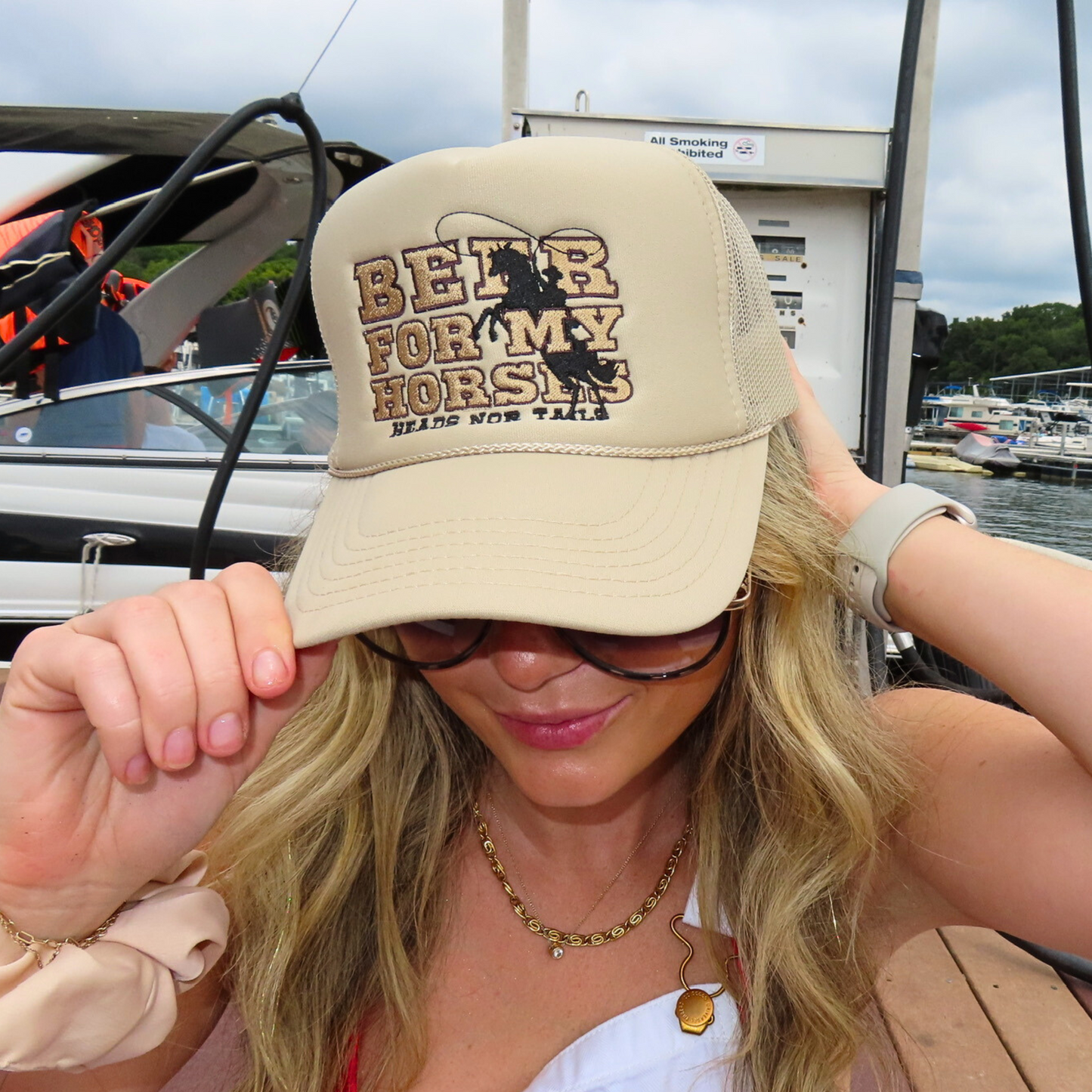 Beer & Horses 5 Panel Foam Trucker Hat