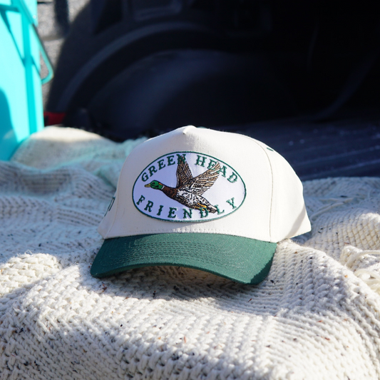 Green Head Friendly Two-Tone Trucker Hat
