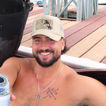 Beer & Horses 5 Panel Foam Trucker Hat