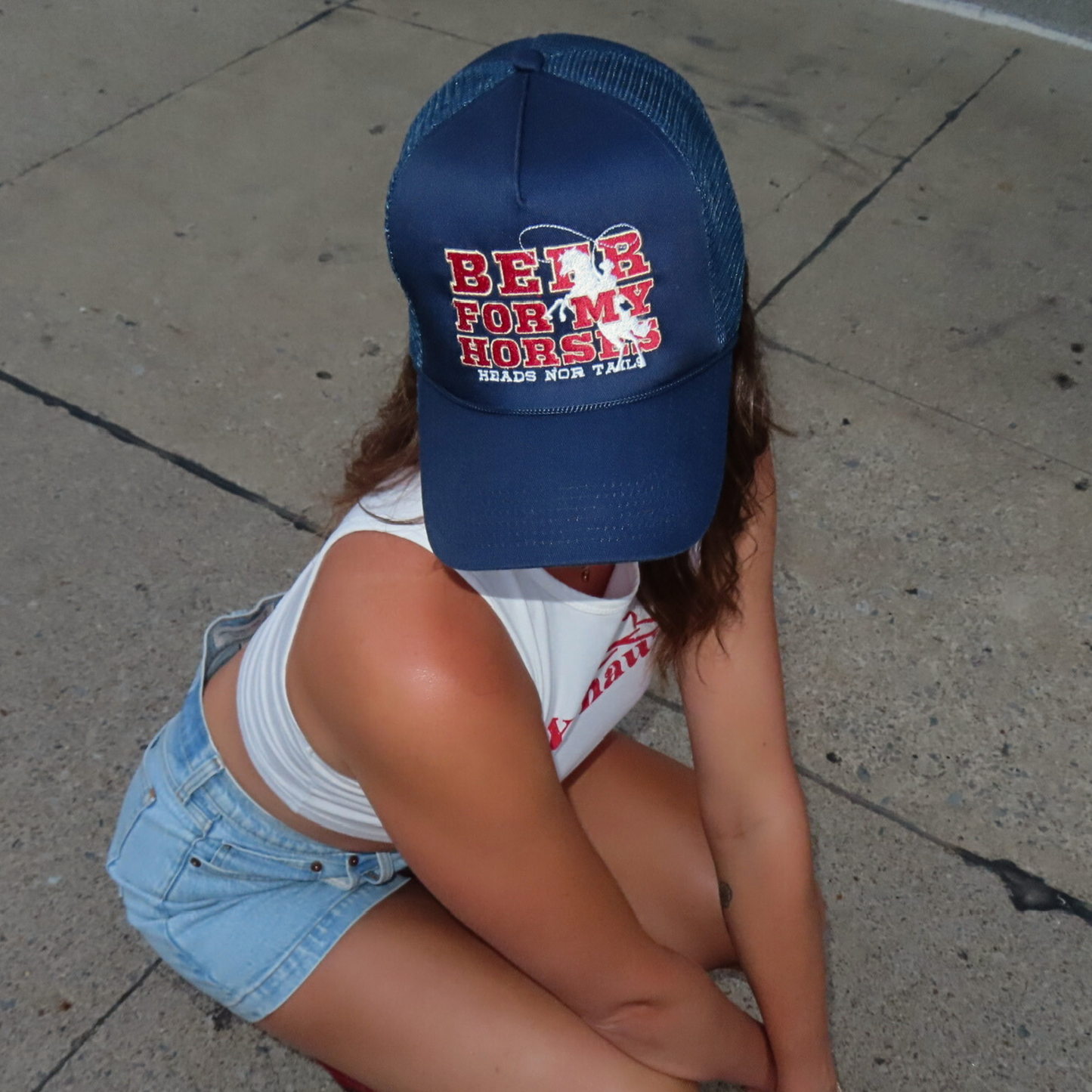Beer & Horses 5 Panel Trucker Hat
