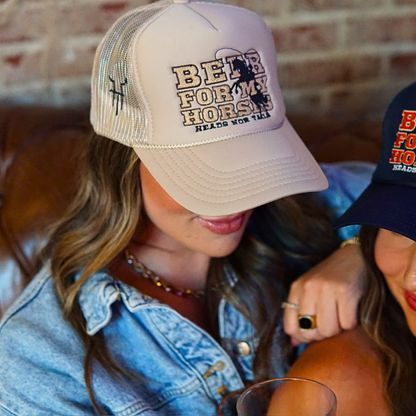 Beer & Horses 5 Panel Foam Trucker Hat