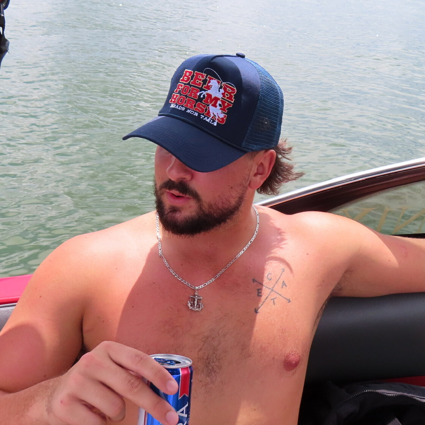 Beer & Horses 5 Panel Trucker Hat