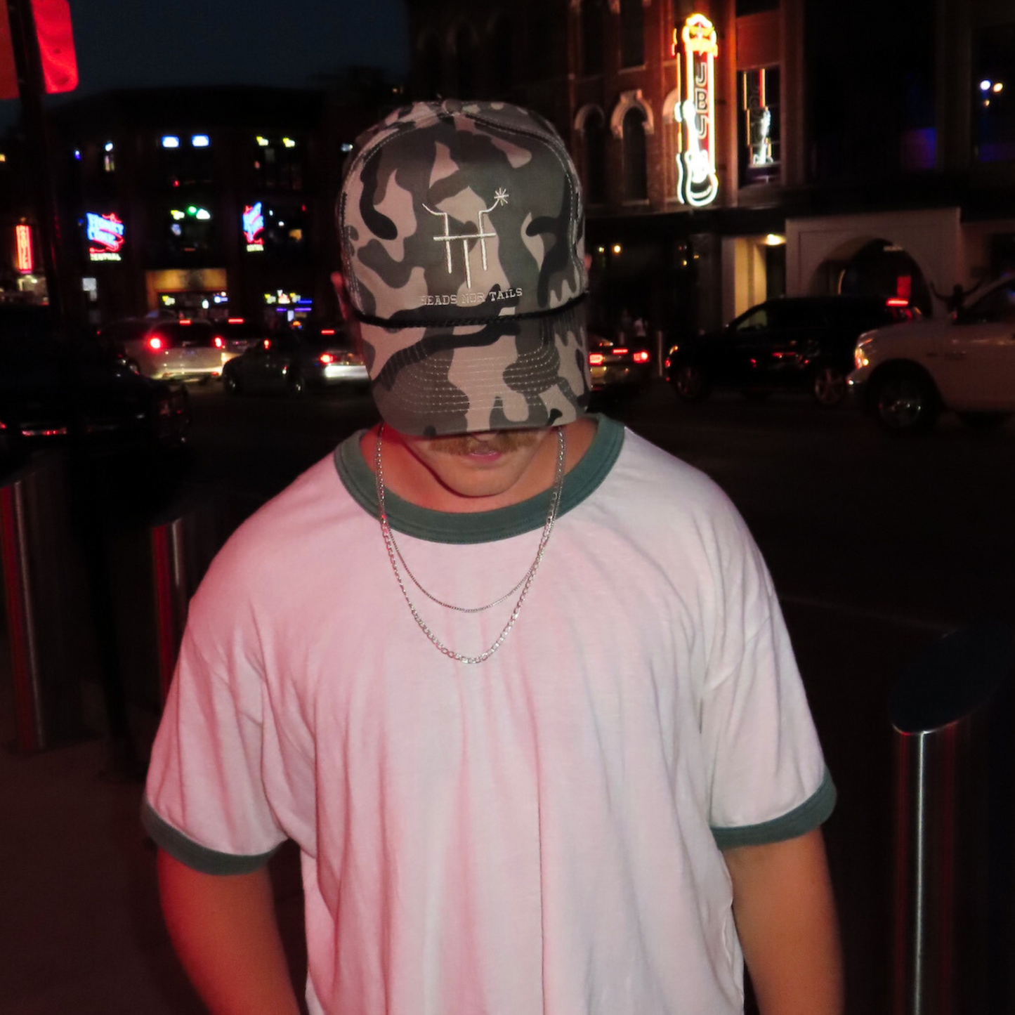 Camo Logo 5 Panel Trucker Hat
