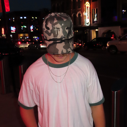 Camo Logo 5 Panel Trucker Hat