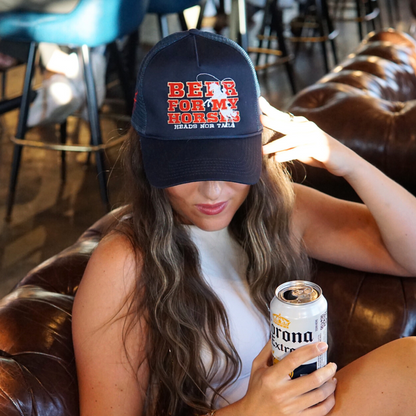 Beer & Horses 5 Panel Trucker Hat